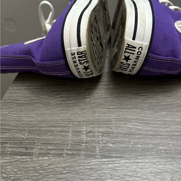 Purple High-Top Mens Converse Sneakers - Picture 4 of 9